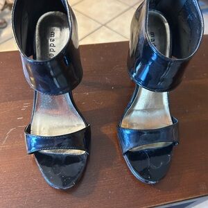 Madden Girl Shiny Black Heels